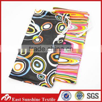 Microfiber Fabric Printing Drawstring Bag