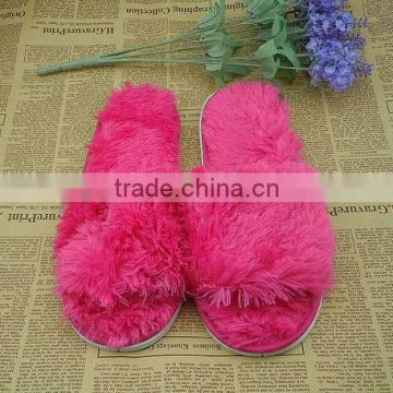 light closed toe hotel plush slippers