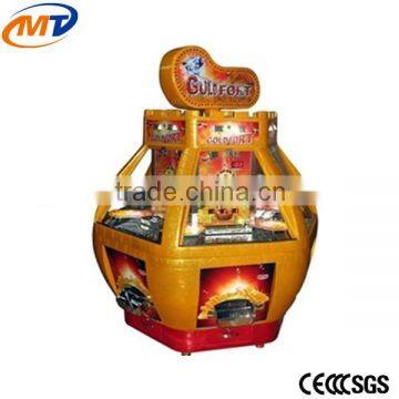 Attractive anf funny Golden fort coin pusher Ticket redemption Game Machine for amusement park