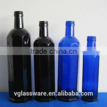 round blue olive oil glass bottles glass bottles