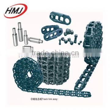 Construction machinery parts track link assy, excavator track chain from china manufacture