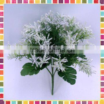 Artificial Decorative Flowers H24cm White Garden Filler Plastic Springeri