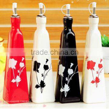 ceramic oil and vinegar bottles set