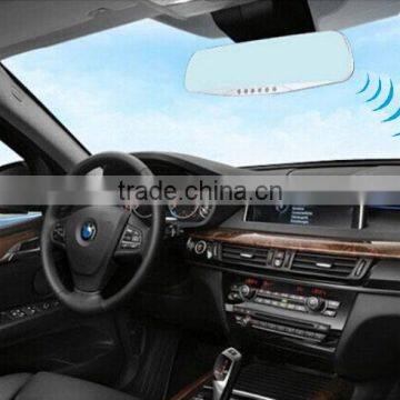 Wiring Free No Interference Wireless Wifi 5.0 Inch Full HD Car Dvr Gps Rear View Mirror Reverse Camera photo-5