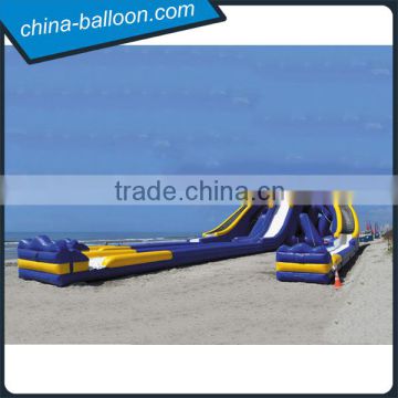 beach inflatable water slide city, inflatable foam slip n slide for outdoor have fun