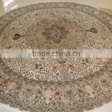 circular blanket persian rug carpet dinning room handmade silk carpet handmade silk round carpet