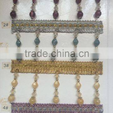 [YZLACE] Tassels Lace curtains Wholesale 10012