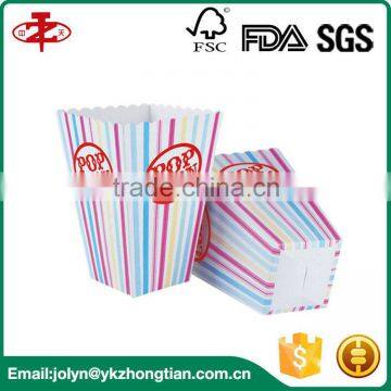 Food Grade Single PE Coated Big Size Paper Cups for Popcorn