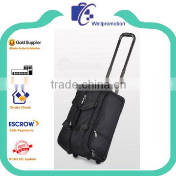 Fashion design backpack trolly bag backpack wheels polyester