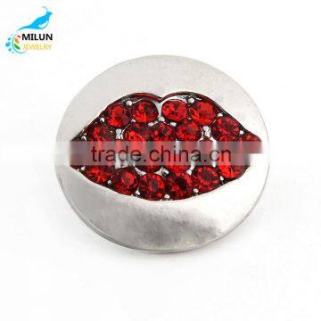 Factory Wholesale Metal Button Snaps For Leather Bracelet, Custom Metal Snap Button, Metal Rhinestone Buttons