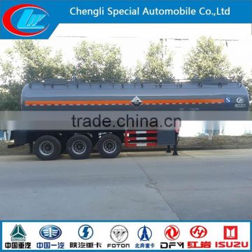 China Low price chemical tanker truck,HCl chemical fuel tank truck ,Carbon steel 3axles oil or chemical tank ton