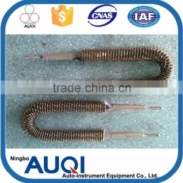 Ningbo Auqi heater manufacturers, U shape 24v dc immersion heater element, nuclear power plant use electric heater