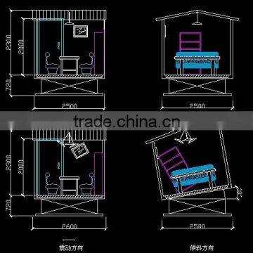 Popular science education equipment manufacturers, earthquake simulation platform, the simulation room