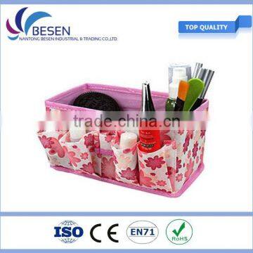 New Pink Foldable Cosmetic Makeup Bag, Box Storage Organizer Case