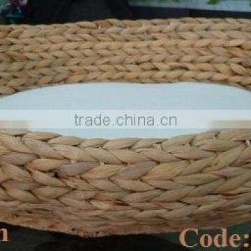 Water hyacinth cat bed/ wicker pet beds/ one cat beds/ one dog beds/ natural wicker pet beds