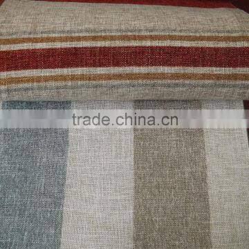 China curtain factory wholesale hotel living room stripe chenille curtain fabric for modern style