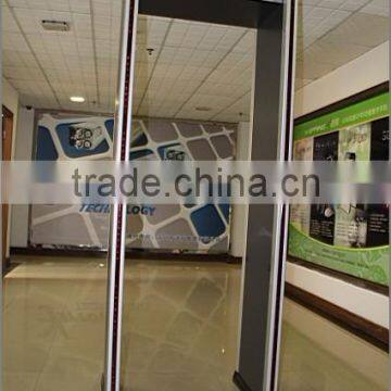 Walk Through Metal Detector security door has six indepedent detection zones with LED display panel