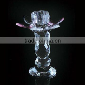 pure crystal glass candle holder for wedding decorations (R-771