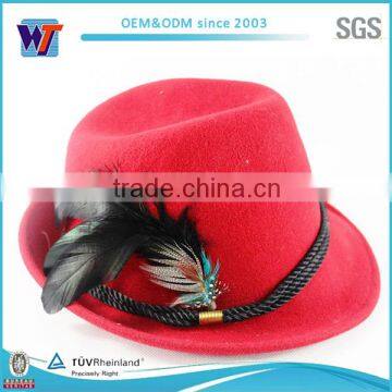 Female Gender bowler hat and Image Style german wool felt hat