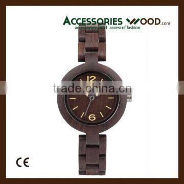 Customized different colors wood wrist watch for lady with your name