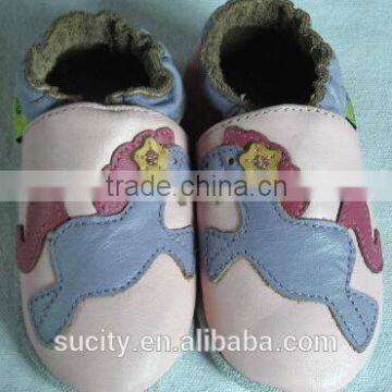 Wholesale Lovely Soft Sole Baby Leather Shoes Baby Leather Moccasins