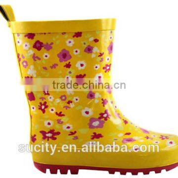 european style rain boots Rubber wellie boots For Children cheap wellingtons boots