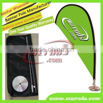 Custom Hot Sale Teardrop Table Flag Banner for Wholesale