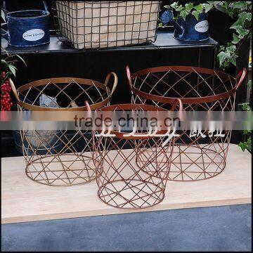 royal golden wire basket set