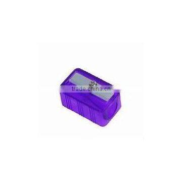 Purple plastic pencil sharpener