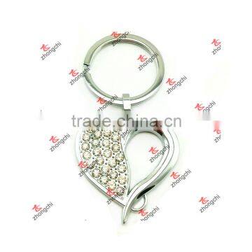 Popular Metal Heart Pendant Key Ring for Promotional Gifts