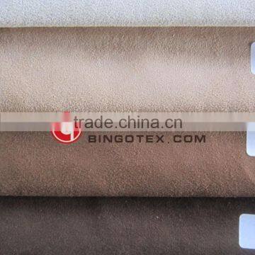 100% polyester wholesale faux leather suede fabric for shoes