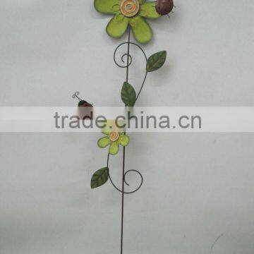 new! garden metal flower stakes