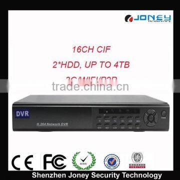 EXW Price for 16CH CIF DVR Realtime with 3G WIFI