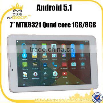 7inch Android 5.1 Quad core 3g Brand your own tablet pc 1gb/8gb