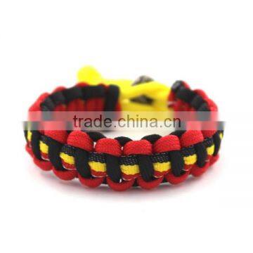 Fashion National Paracord Bracelet With Metal Closure photo-4