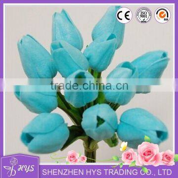 Tulip Artificial Flower Latex Real Touch Bridal Wedding Bouquet Home Decor