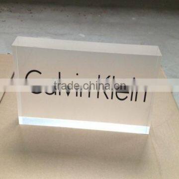 Acrylic Cube Sign Block photo-3
