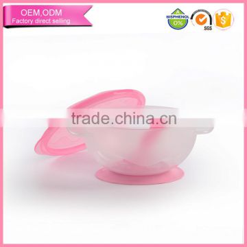 baby tableware plastic baby suction bowl with spoon