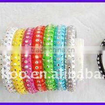 Fashion Plastic Resin Bangles with Rhinestone(FCH-10660)