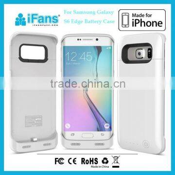 3500mAh Battery Back Cover Case for Samsung Galaxy S6 Edge,Cell Phone Case for S6 Edge