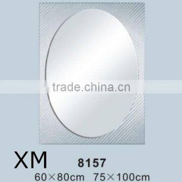 Crystal Decorative Mirror Bathroom Accessory Design Rectangle Shaped Blue Mirror Crystal Decorative Mirror