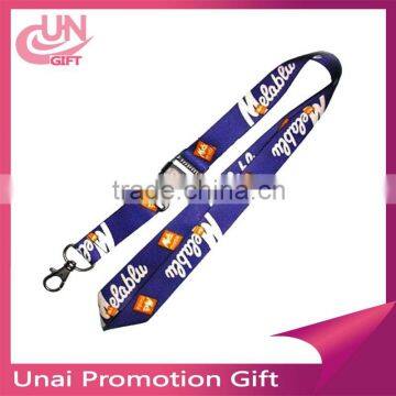 High quality promotion custom lanyard with metal hook