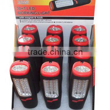 Ningbo JELO Sales Promotion Super Bright 30+7LED Work Light Outdoor 37LED Lamp With Folding Hook Magnet photo-2