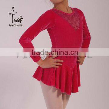 2015 Hot Child Red Latin Dance Costume photo-2