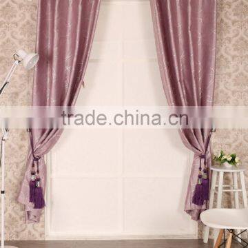 embossed black out with print flocking eyelet curtain panel drapes