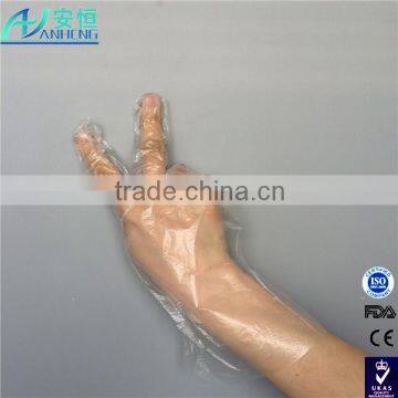 Soft PE Glove Blue Large Disposable Medical Gloves For Hair Dyeing photo-6