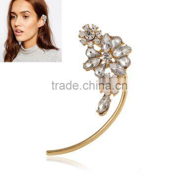 Flower ear cuff ladies earrings best selling products