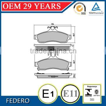 e-mark rear brake pads D628 for Chevrolet