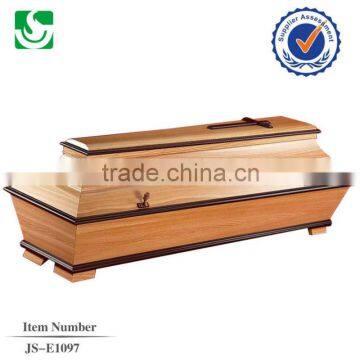 wholesale handcraft new pecan coffin