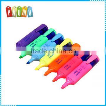 Wholesale colorful plastic Highlighter pen, Customized Logo Highlighter Pen